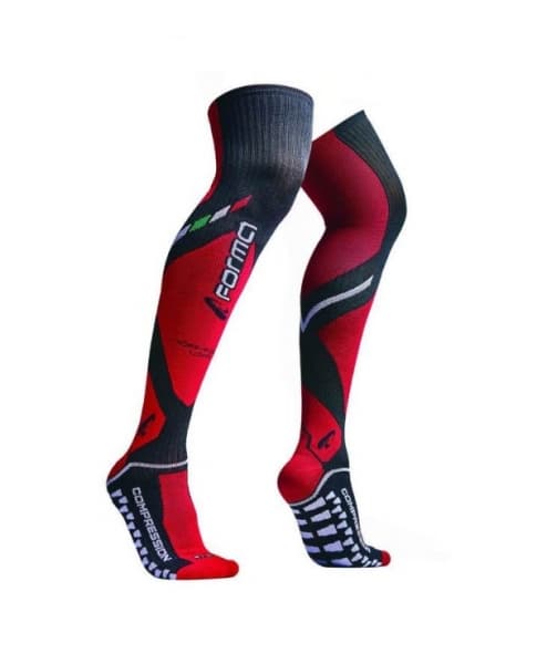 Nadkolenky OFF ROAD COMPRESSION černo/červené
